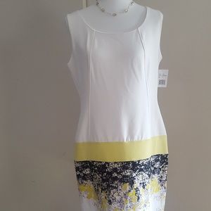NWT, sleeveless drop waist dress